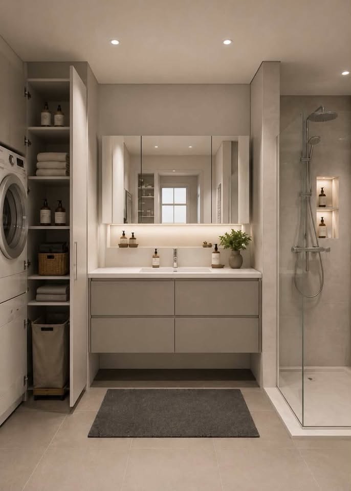 Moderne badkamer met inloopdouche